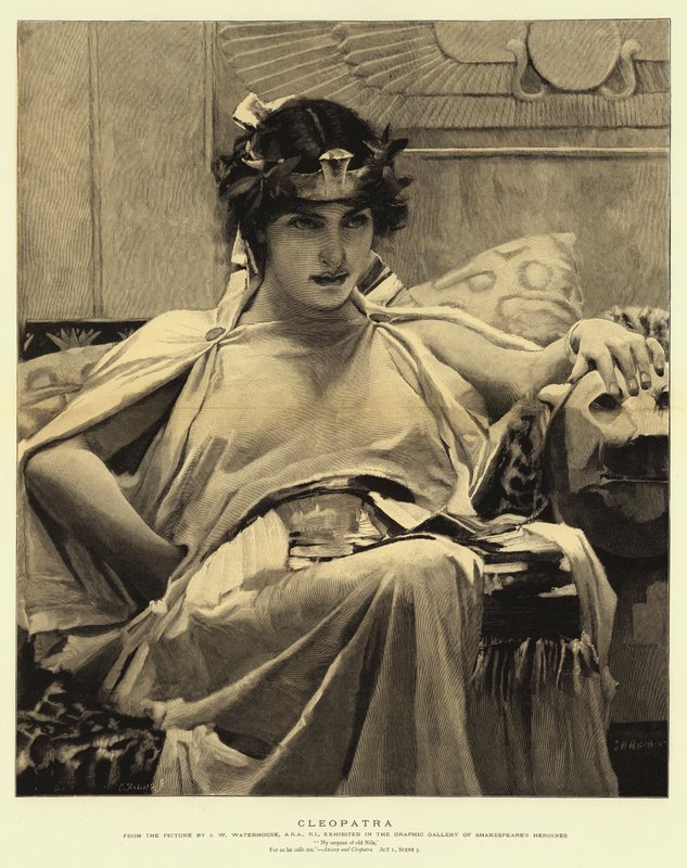 Cleopatra av John William Waterhouse