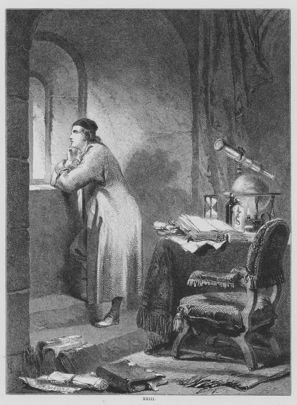 John Milton, Il Penseroso (gravyr) av John (after) Gilbert