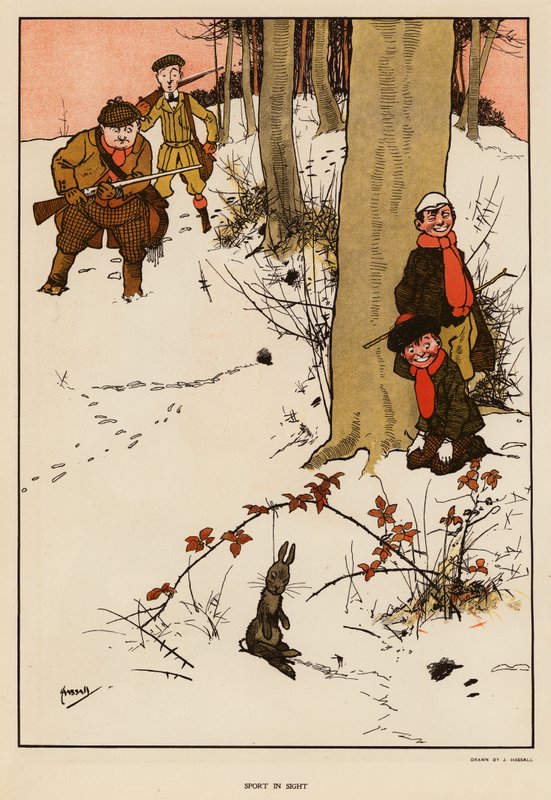 Sport in Sight (färg litho) av John (after) Hassall