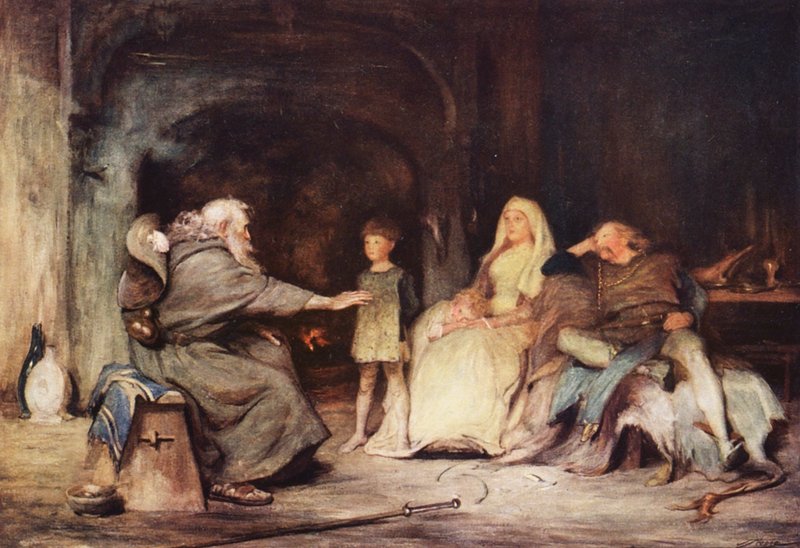 The Palmer (färglitografi) av John (after) Pettie