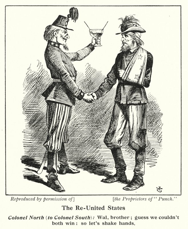 Återförenta staterna (litho) av John (after) Tenniel
