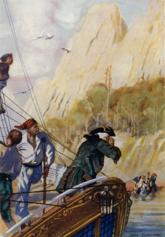Illustration för Treasure Island av John Cameron
