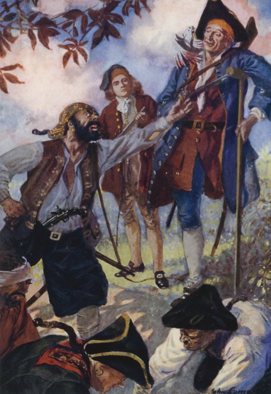 Illustration för Treasure Island av John Cameron