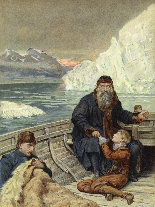 Henry Hudsons sista resa (kromolit) av John Collier