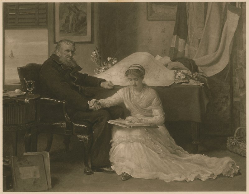 Nordvästpassagen (fotogravyr) av John Everett (after) Millais
