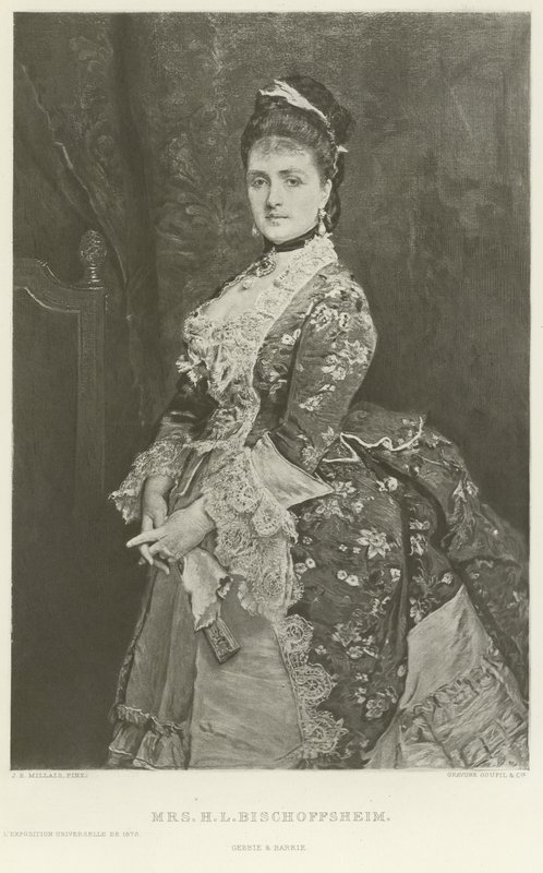 Fru H L Bischoffsheim (gravyr) av John Everett Millais