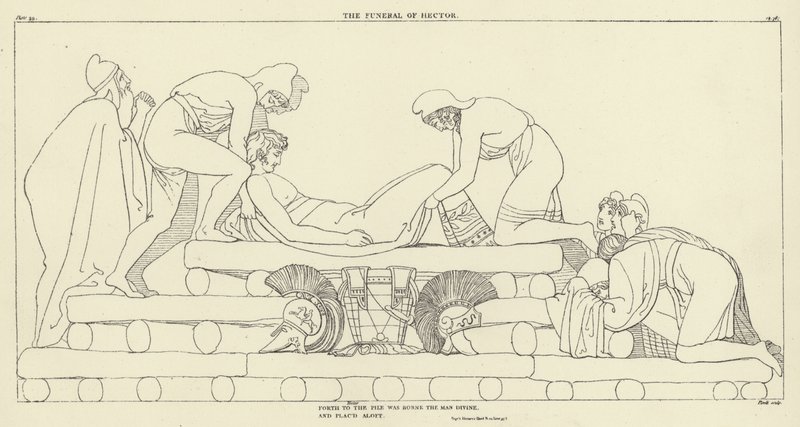 Hectors begravning av John Flaxman