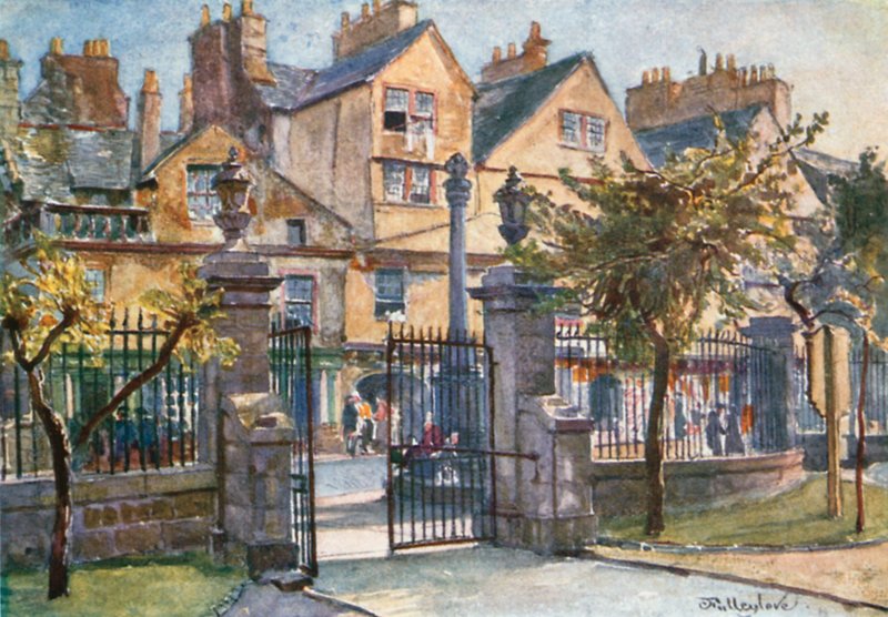 Gamla hus i Canongate av John Fulleylove