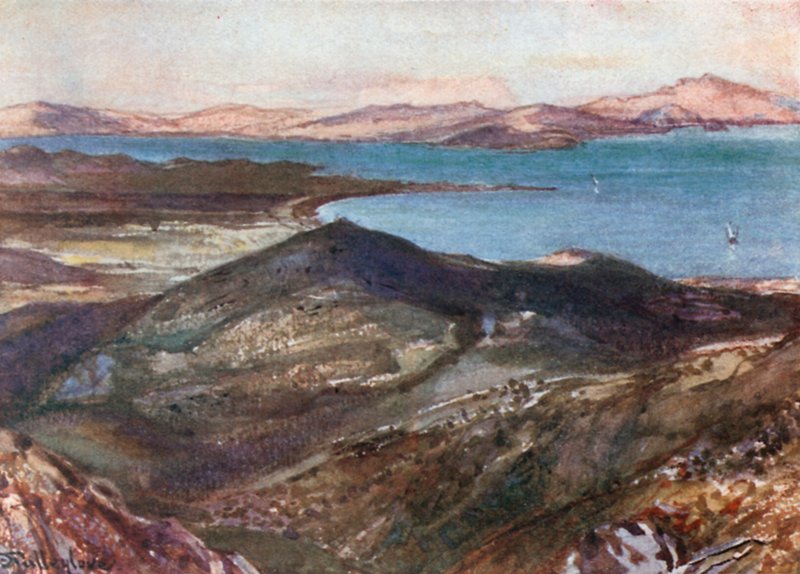 The Battle-Field of Marathon från Mount Pentelikon av John Fulleylove