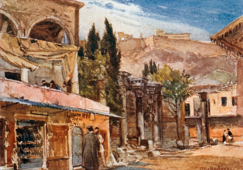 Hadrianus Stoa av John Fulleylove