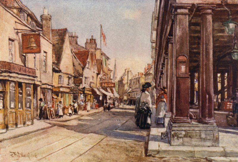 Uxbridge (färg litho) av John Fulleylove