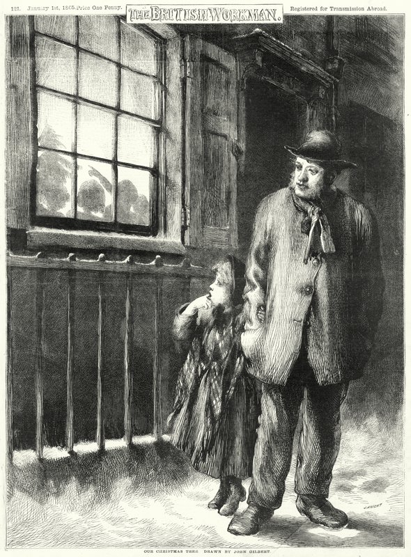Vår julgran (gravyr) av John Gilbert