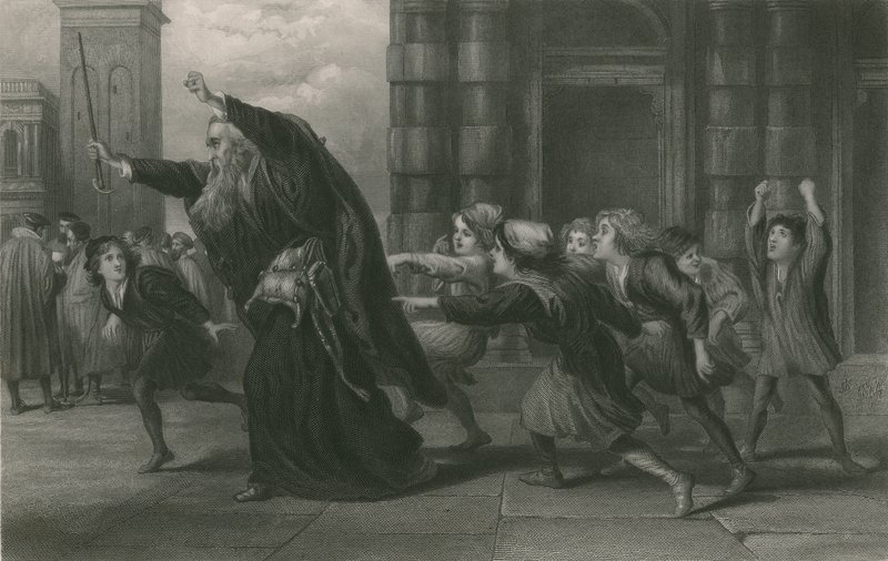 Shylock efter rättegången, köpman i Venedig av John Gilbert