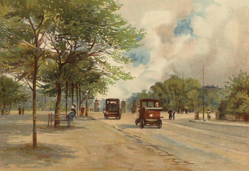 Liverpool: Entré till Princes Park (färg litho) av John Glynn