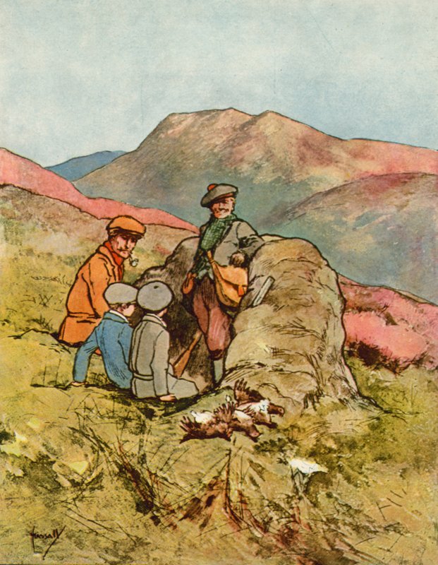 Chums: Ripeskytte (färg litho) av John Hassall