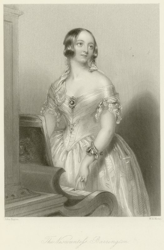 Viscountess Barrington av John Hayter