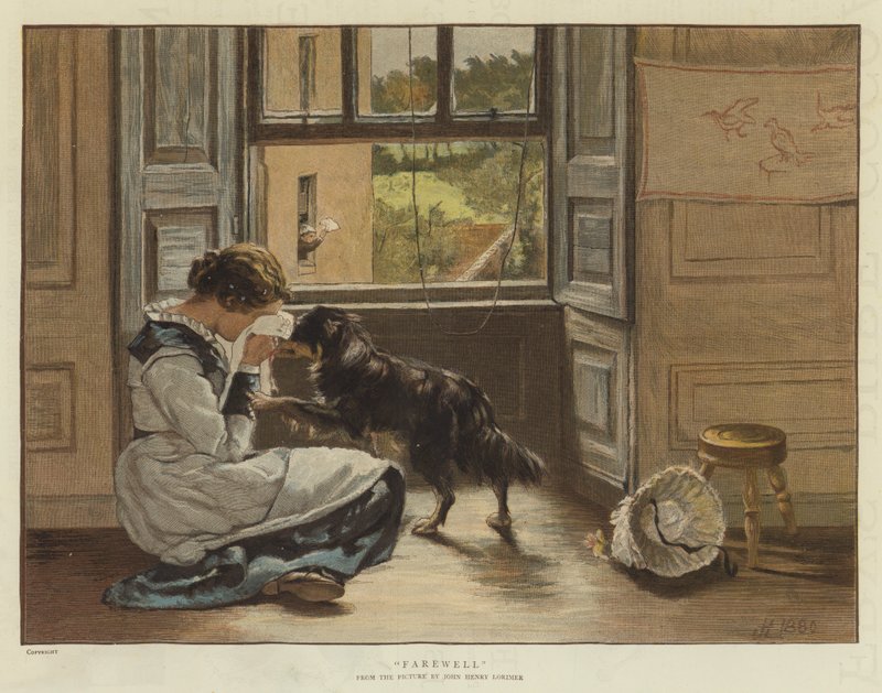 Farväl (chromolitho) av John Henry Lorimer