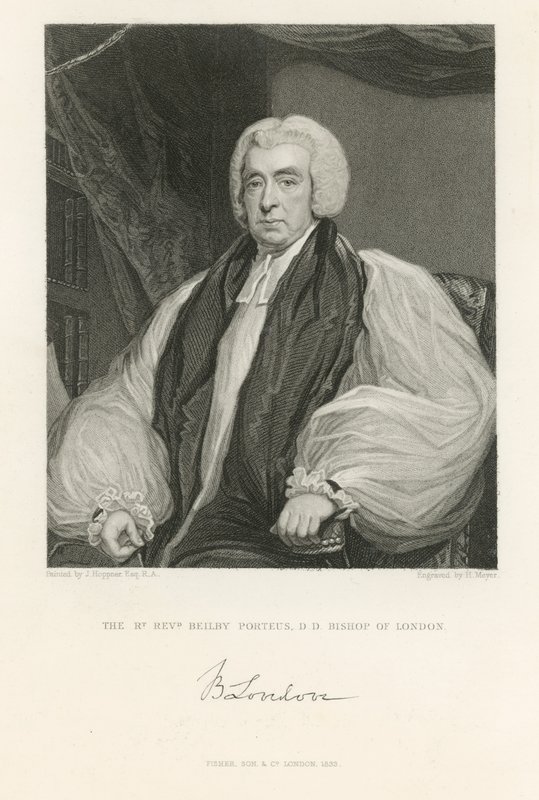 Porträtt av Beilby Porteus av John Hoppner
