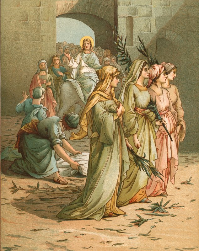 Kristus anländer till Jerusalem av John Lawson