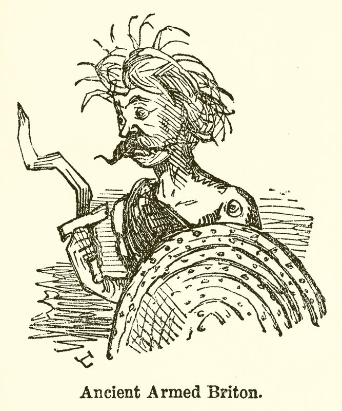 Forntida beväpnad britt av John Leech