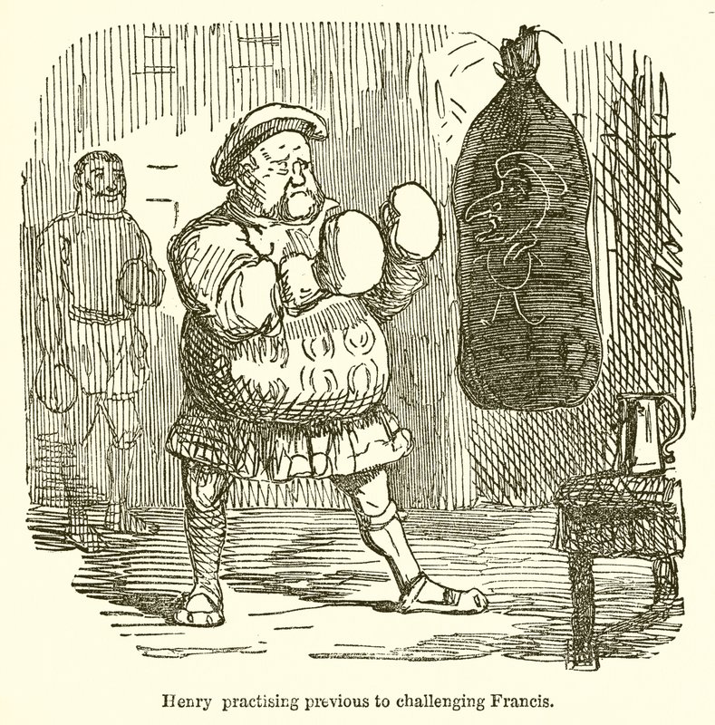 Henry övar före att utmana Francis av John Leech