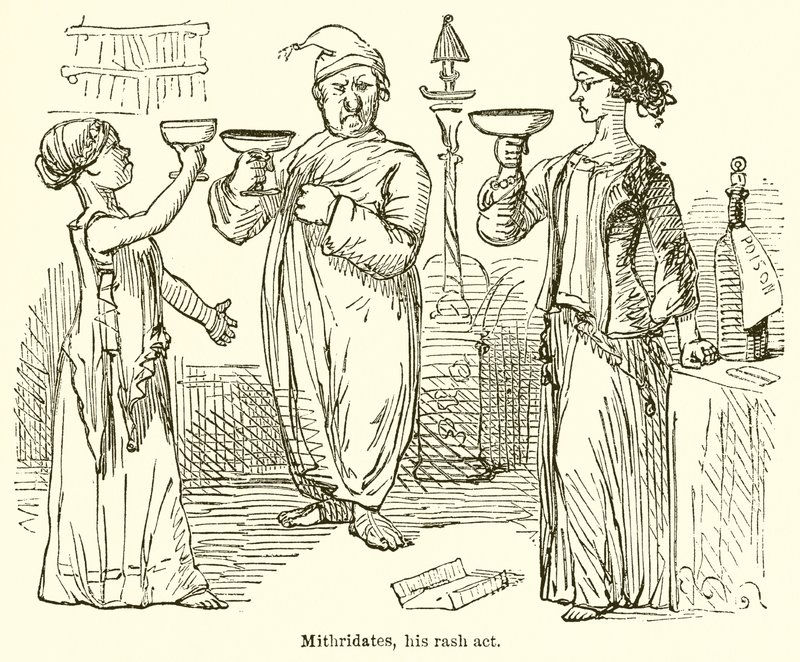 Mithridates, hans förhastade handling av John Leech