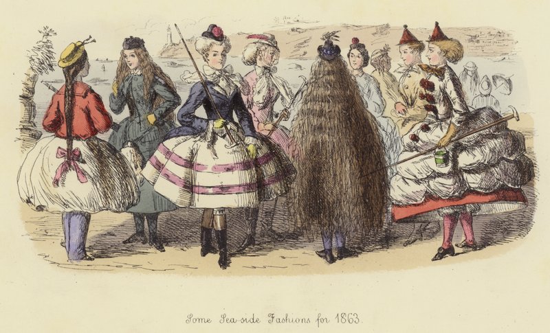 Några havsnära mode för 1863 av John Leech
