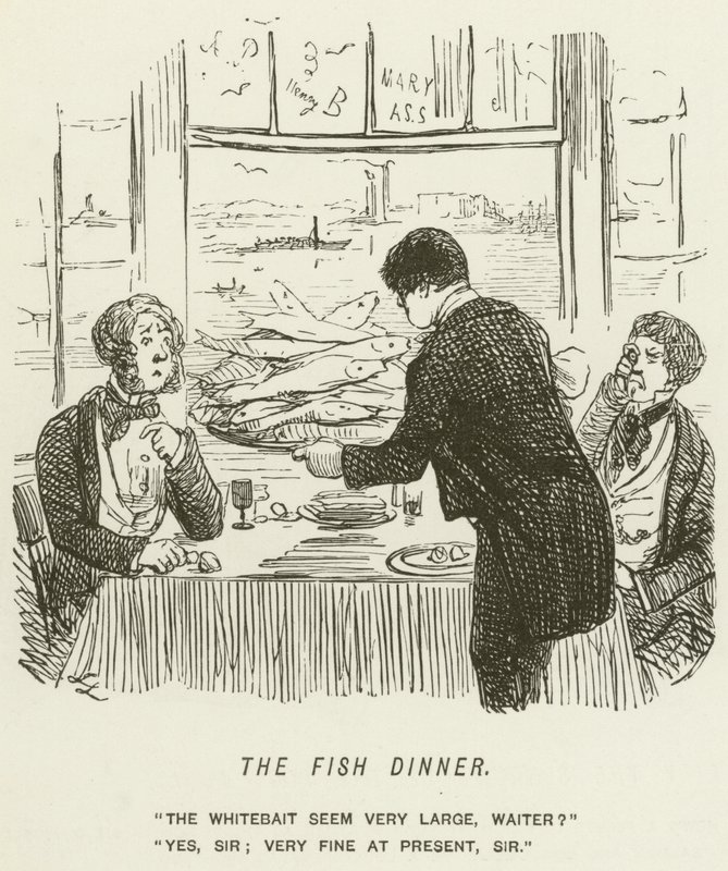 Fiskmiddagen av John Leech