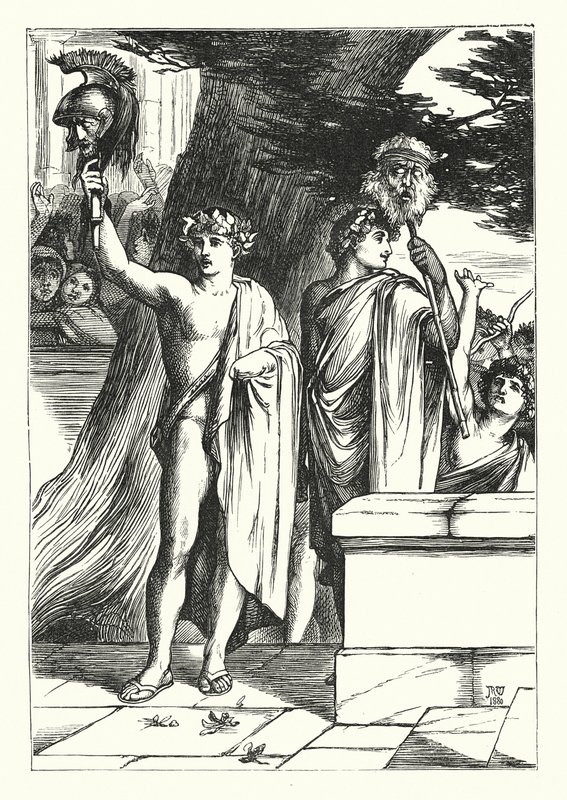 Tvillingarna (gravyr) av John Reinhard Weguelin