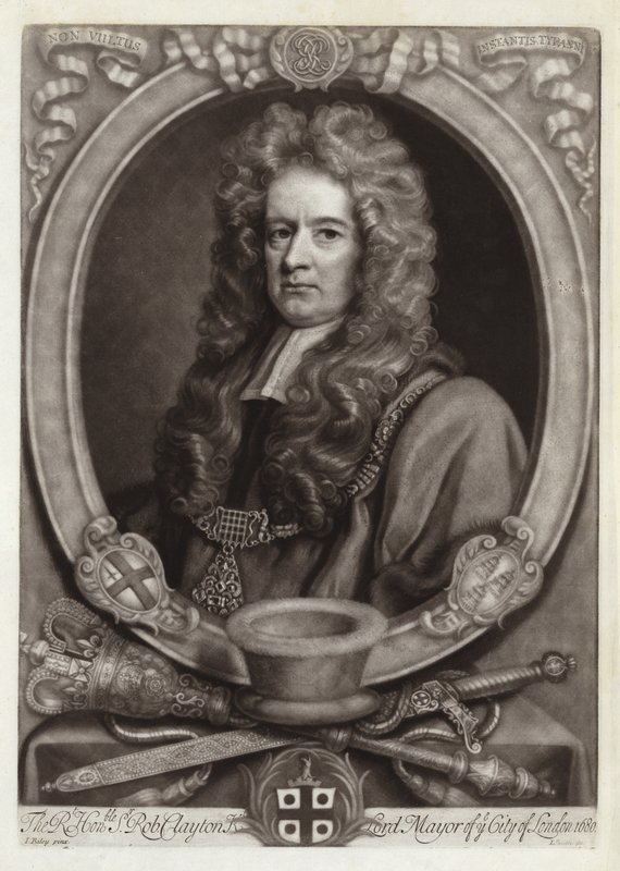 Porträtt av Sir Robert Clayton av John Riley