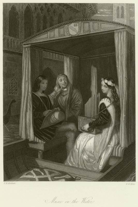 Musik på vattnet av John Rogers Herbert