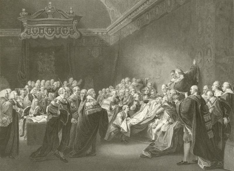 Earl of Chathams död av John Singleton Copley