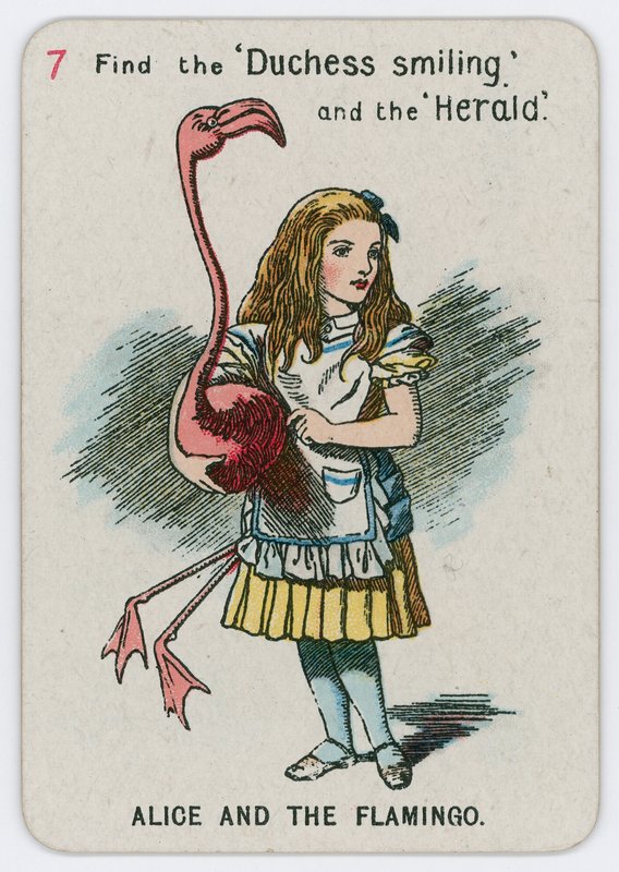Alice ma le Flamingoswed av John Tenniel