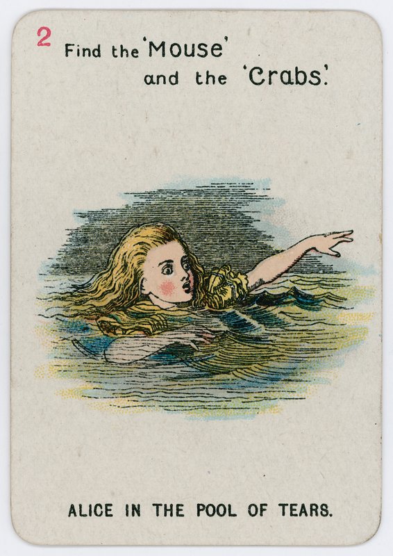 Alice i tårpölen av John Tenniel