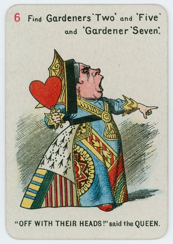 Av med deras huvuden! sade drottningen. av John Tenniel