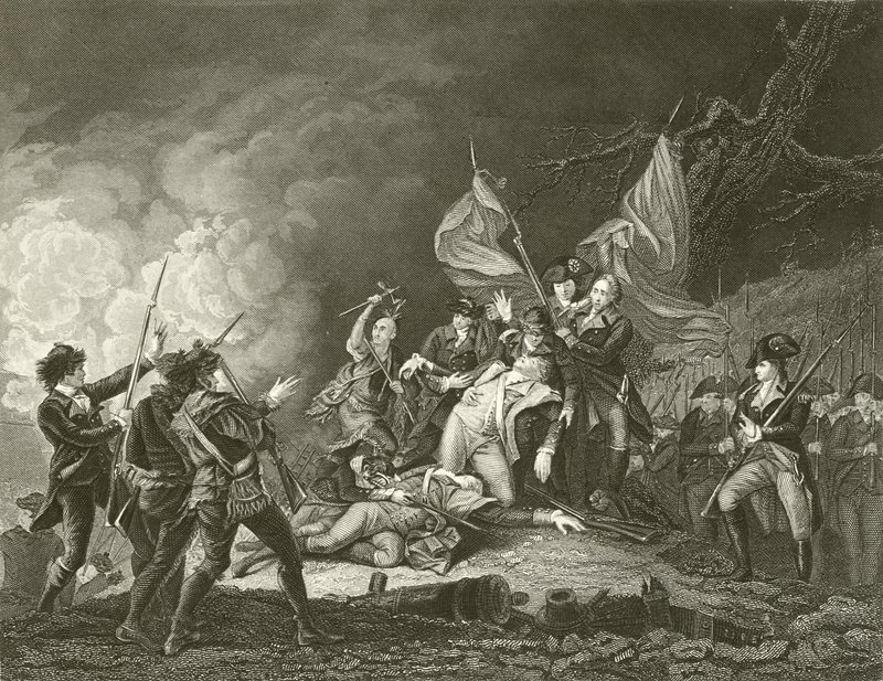 General Montgomerys död av John Trumbull