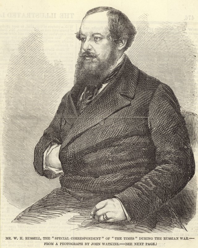 Porträtt av Sir William Howard Russell av John Watkins