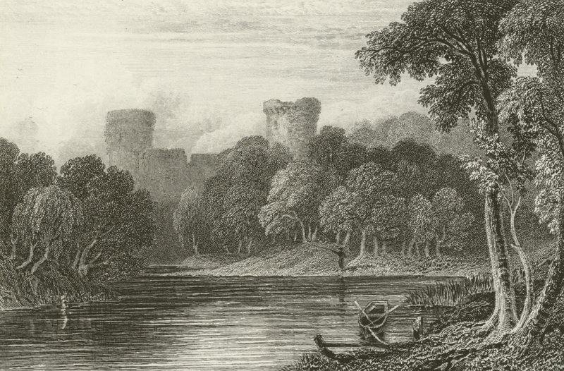 Bothwell Castle, floden Clyde av Joseph Bartholomew Kidd