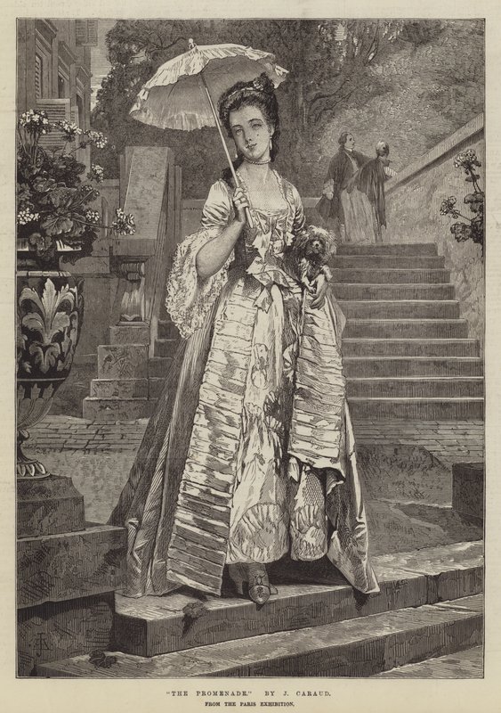 Promenaden, från Parisutställningen av Joseph Caraud
