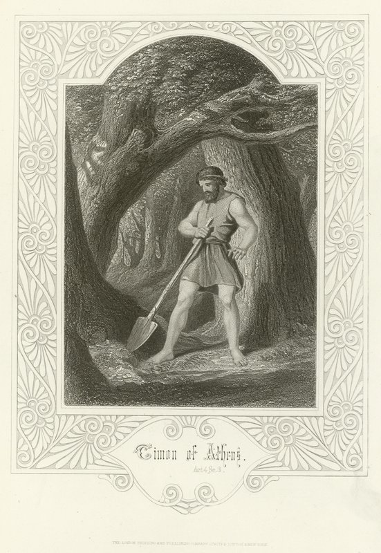 Timon av Aten, akt IV, scen iii av Joseph Kenny Meadows