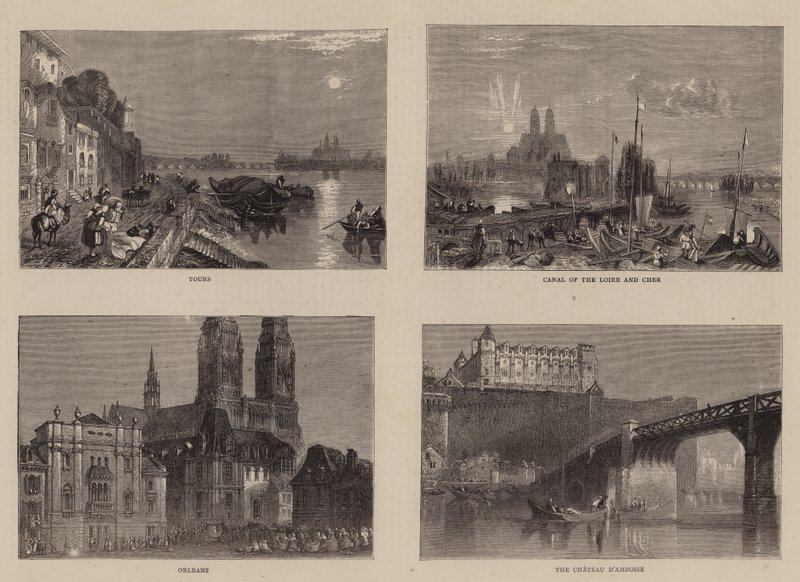 Skisser på Loire av Joseph Mallord William Turner