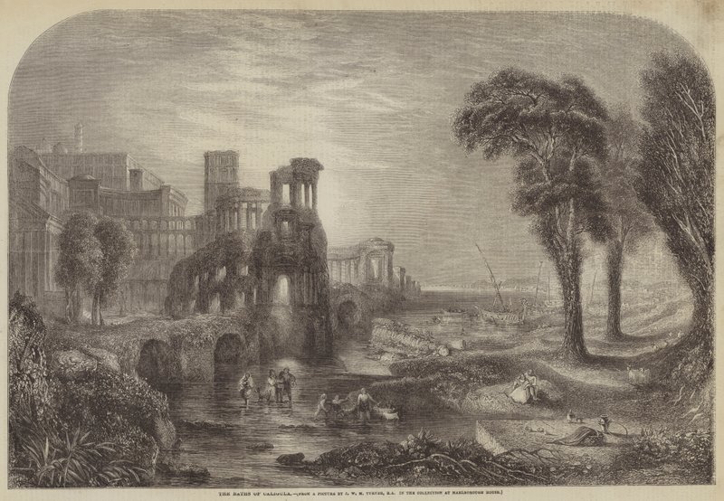 Baden i Caligula av Joseph Mallord William Turner