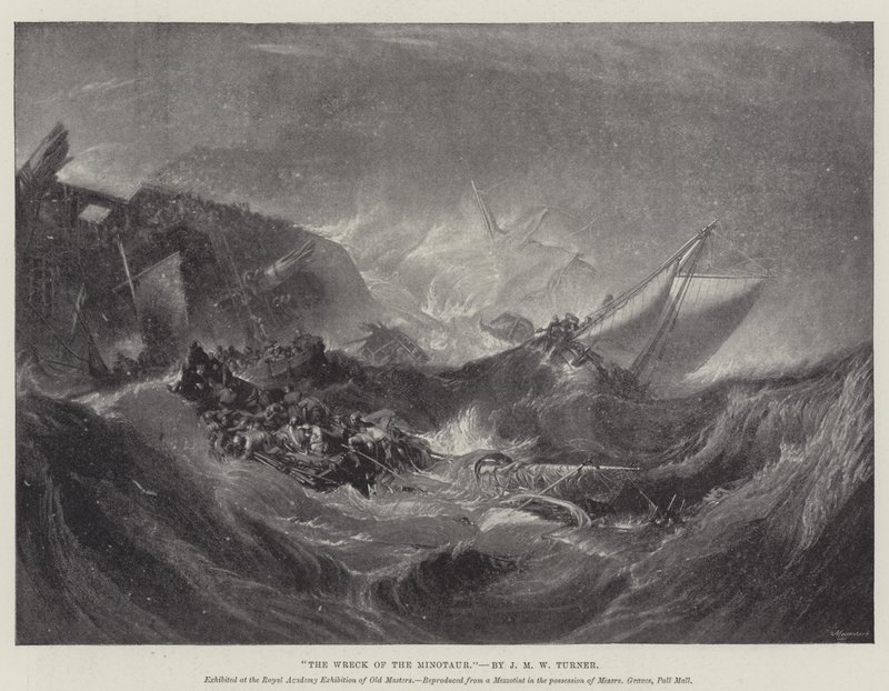 Minotaurens vrak av Joseph Mallord William Turner