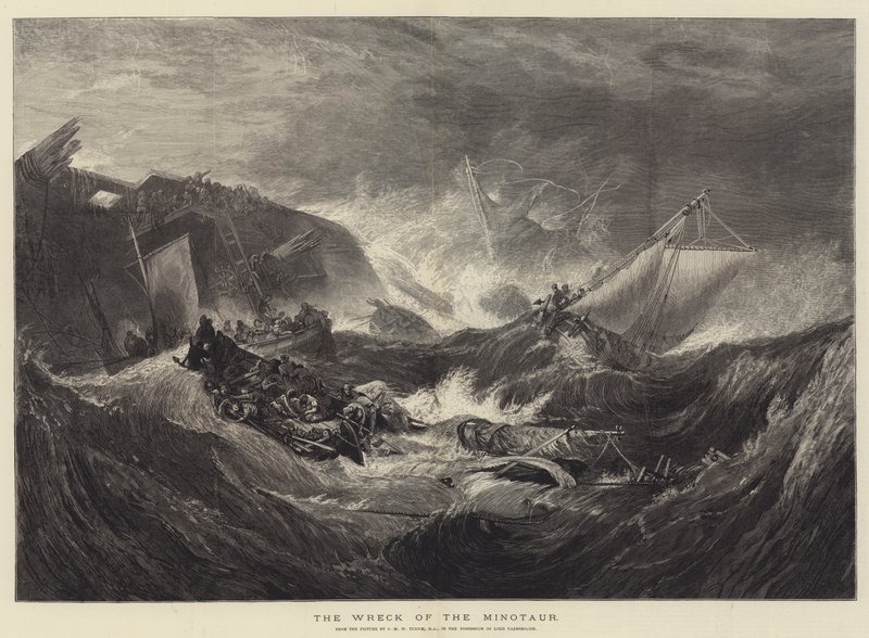 Minotaurens vrak av Joseph Mallord William Turner