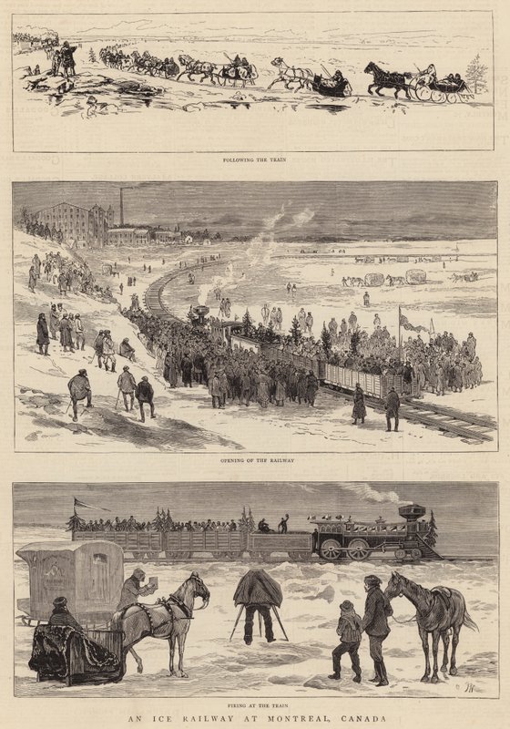 En isbana i Montreal, Kanada av Joseph Nash