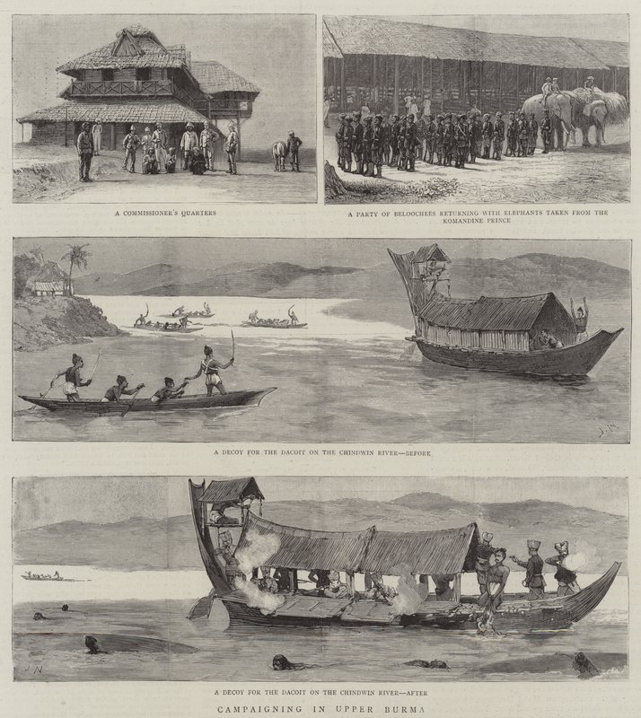 Kampanj i övre Burma av Joseph Nash