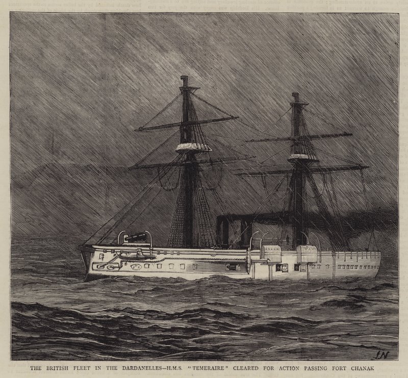 Den brittiska flottan i Dardanellerna av Joseph Nash