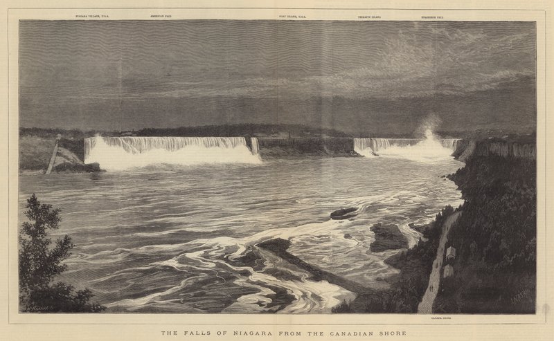 Niagarafallen från den kanadensiska kusten av Joseph Nash
