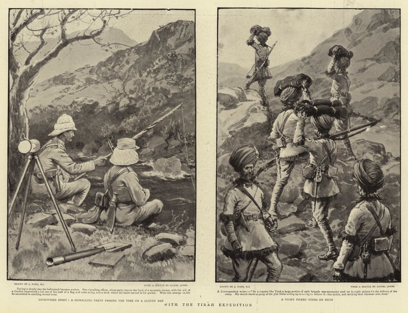 Med Tirah Expeditionen av Joseph Nash