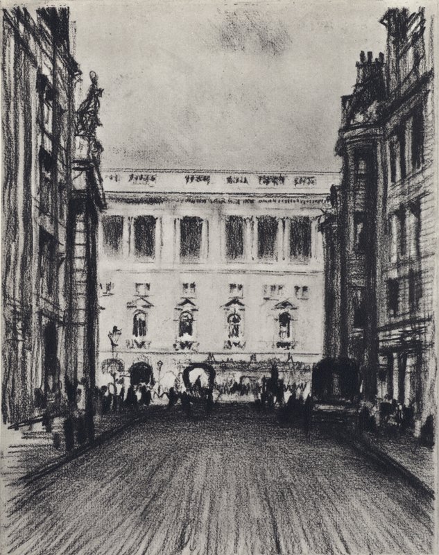 The Gaiety (litho) av Joseph (after) Pennell